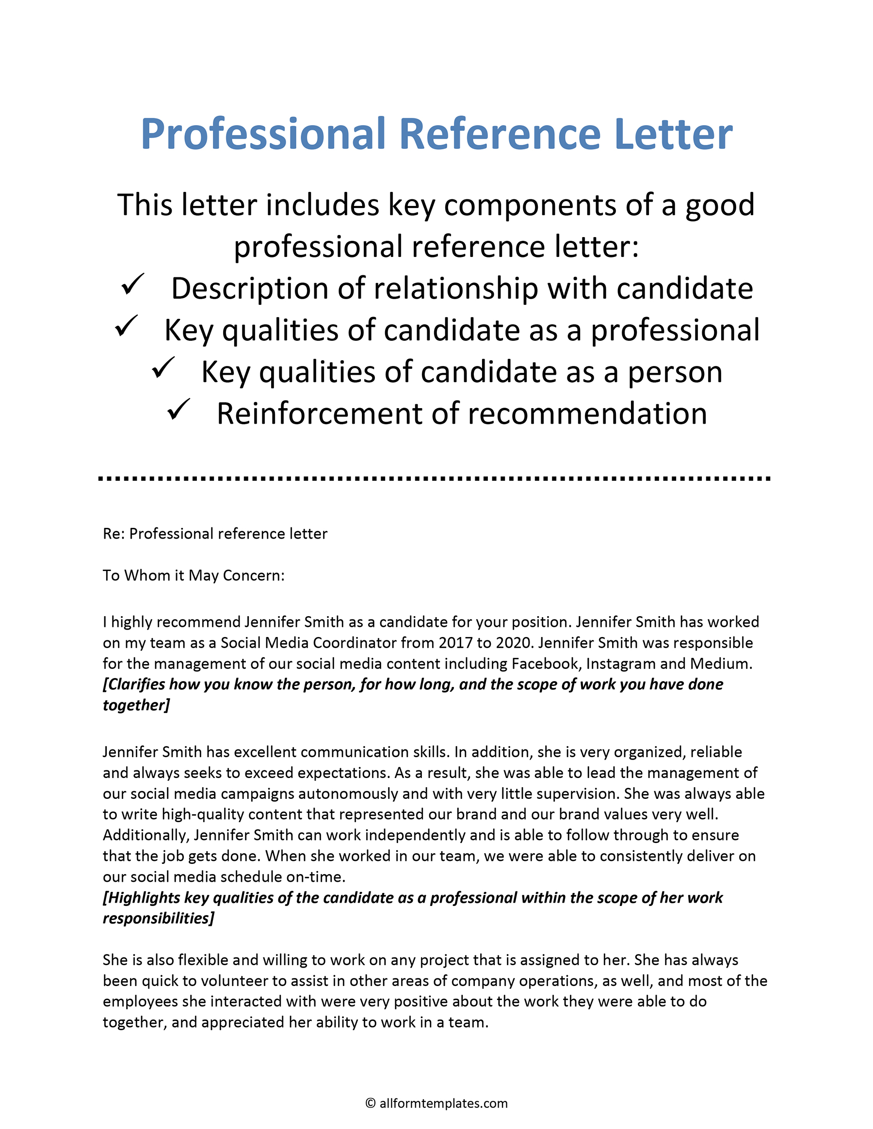 Adoption Recommendation Letter Template