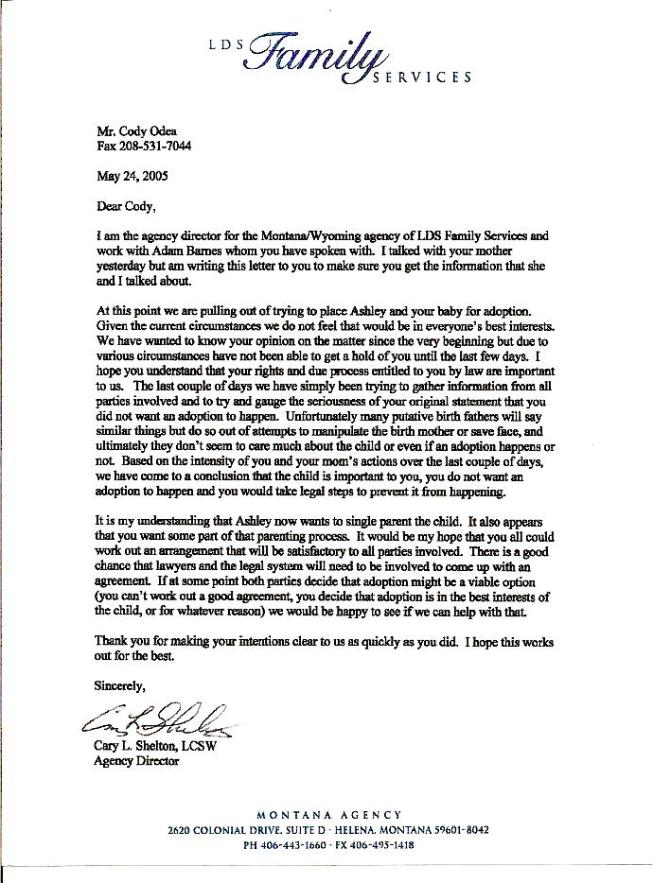 Adoption Recommendation Letter Template