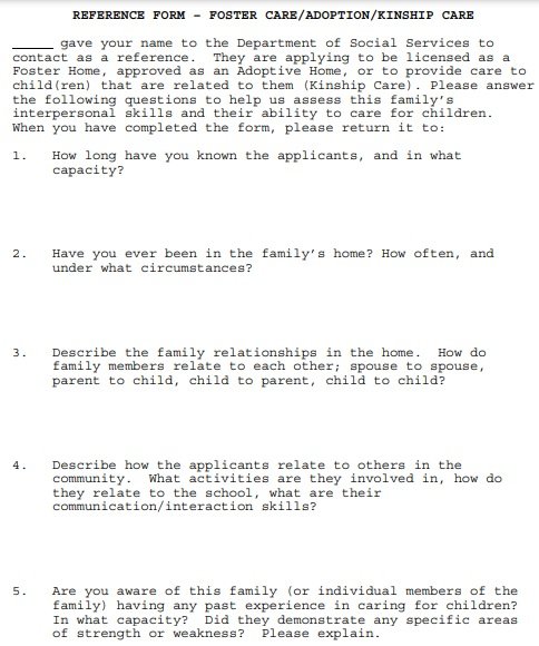 Adoption Recommendation Letter Template