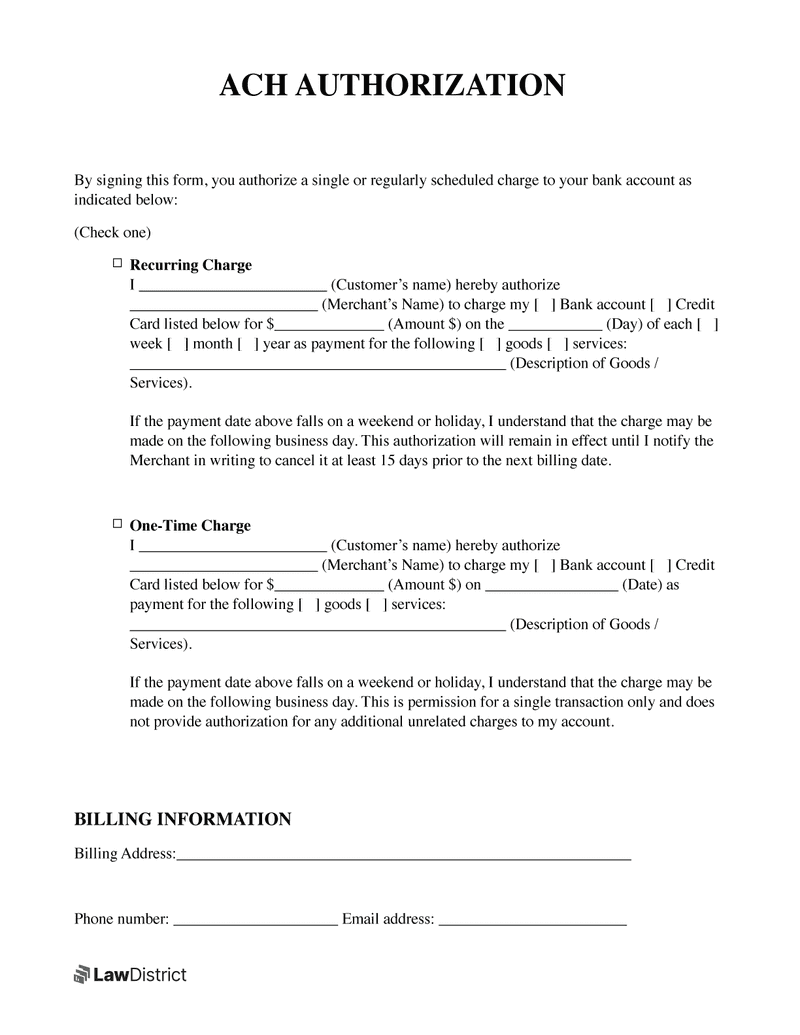 Bank Letter of Authorization Template
