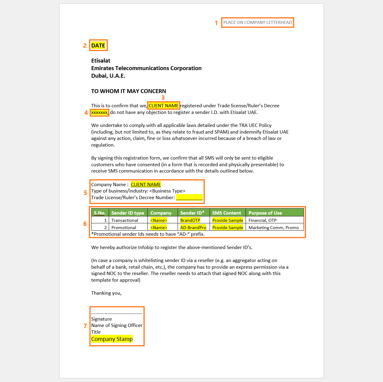 Bank Letter of Authorization Template