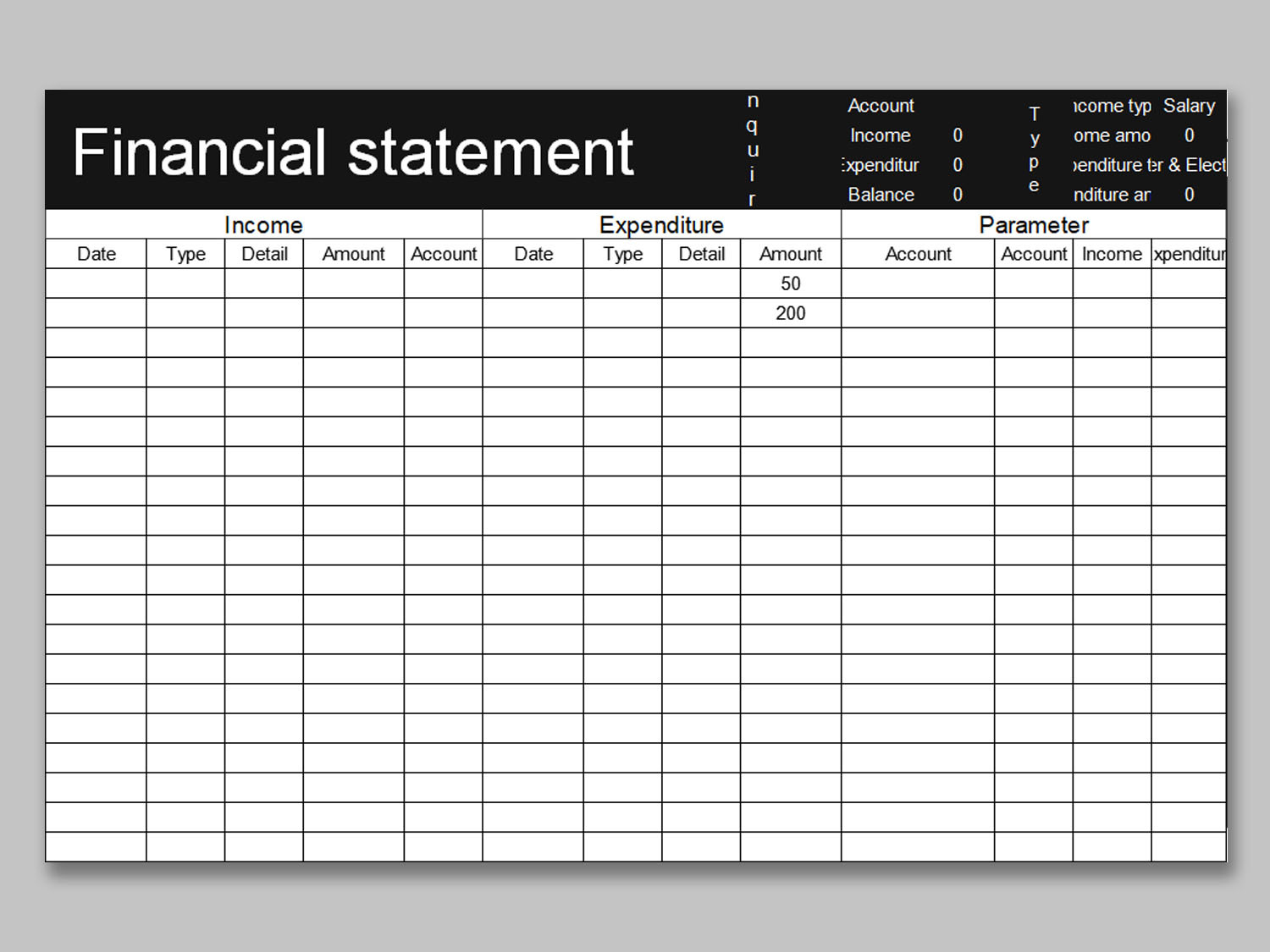 Financial Report Template