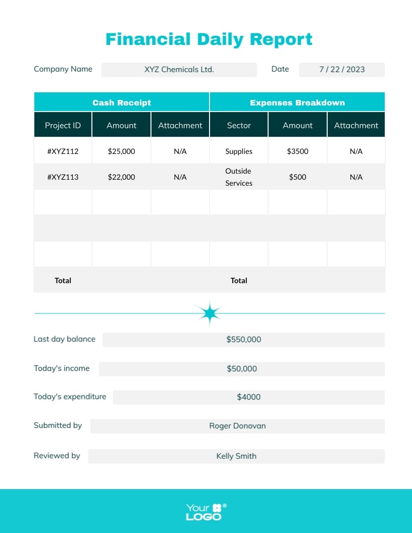 Financial Report Template