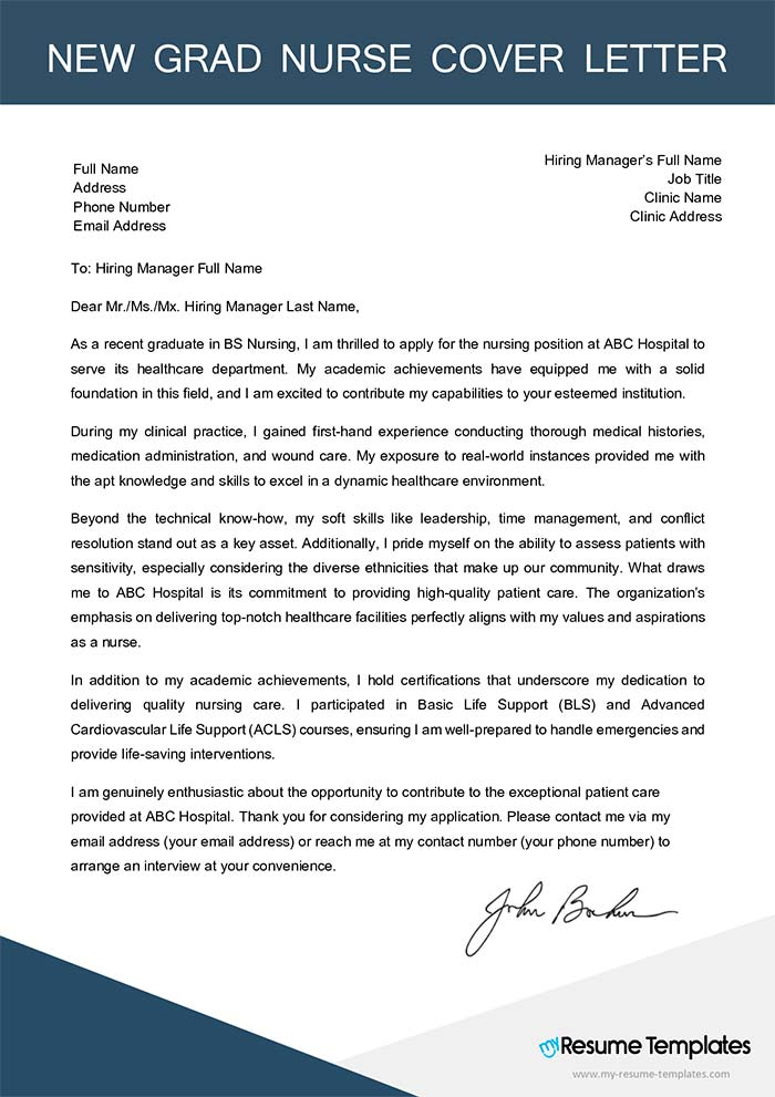First Job Cover Letter Template