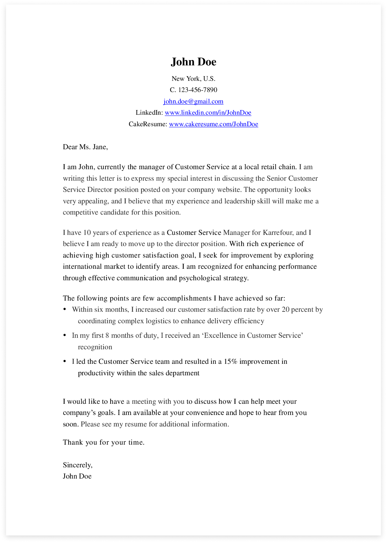 First Job Cover Letter Template
