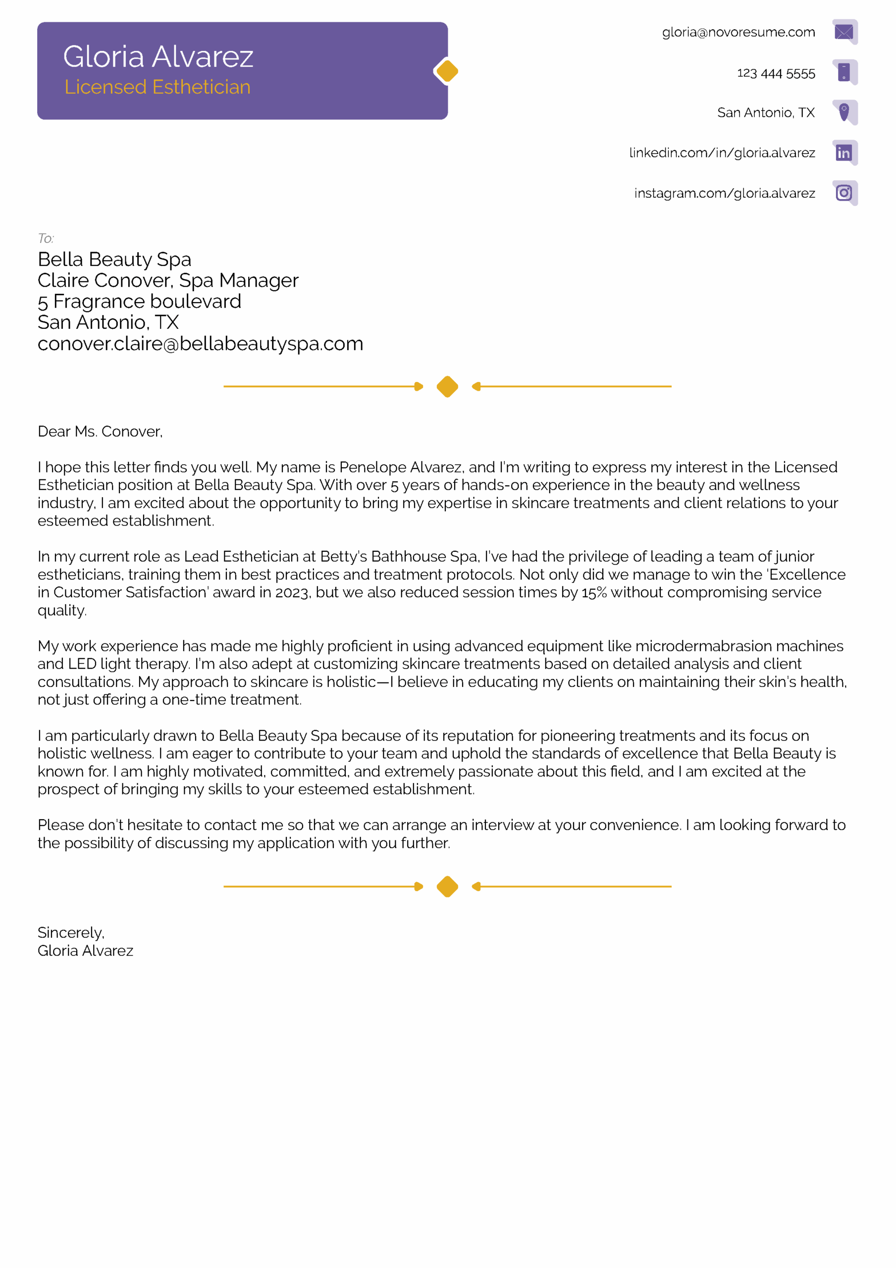 First Job Cover Letter Template