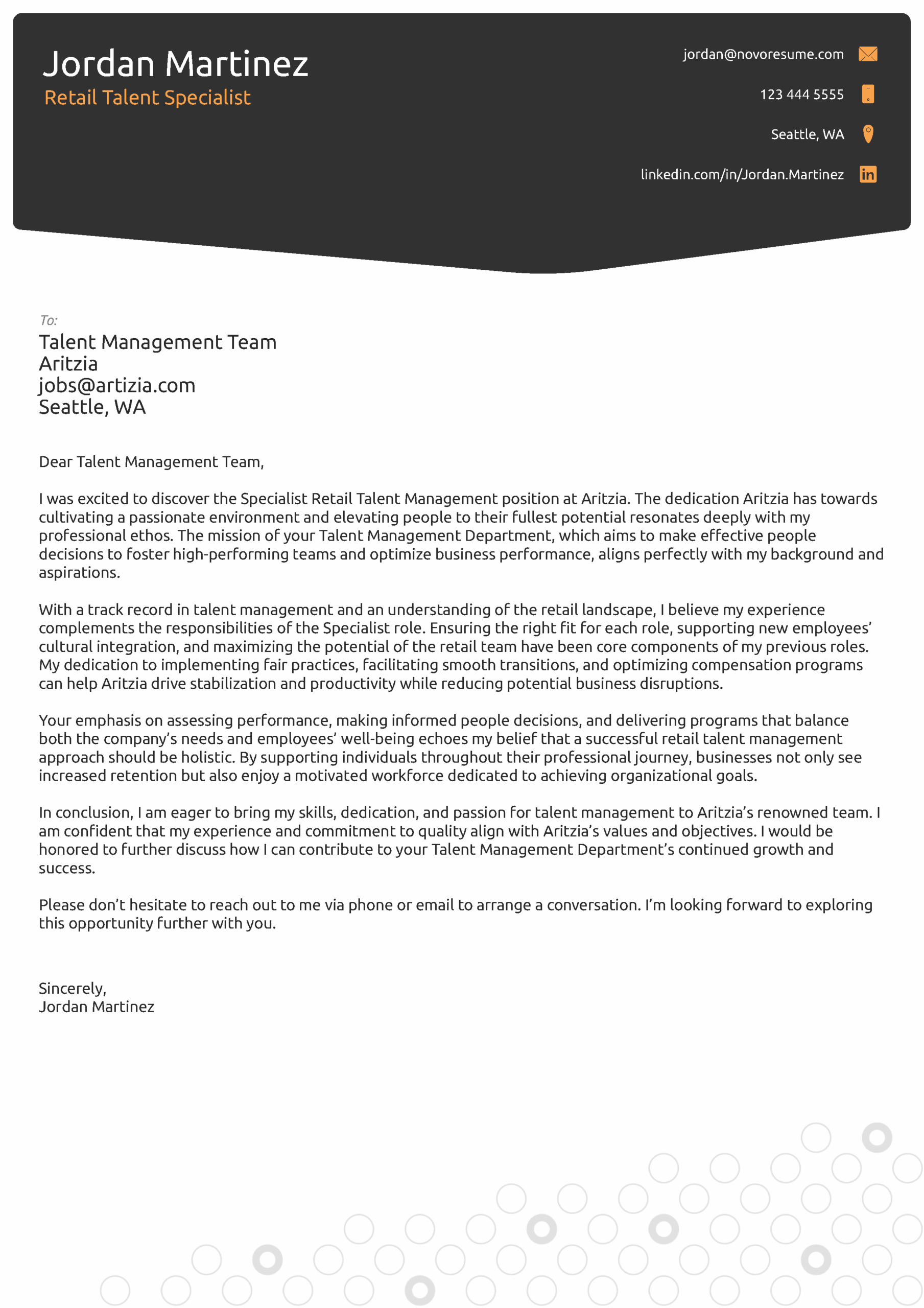 Generic Cover Letter Template