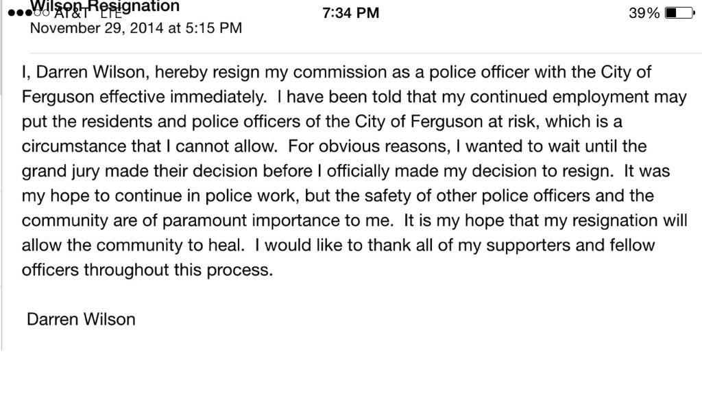 Law Enforcement Resignation Letter Template
