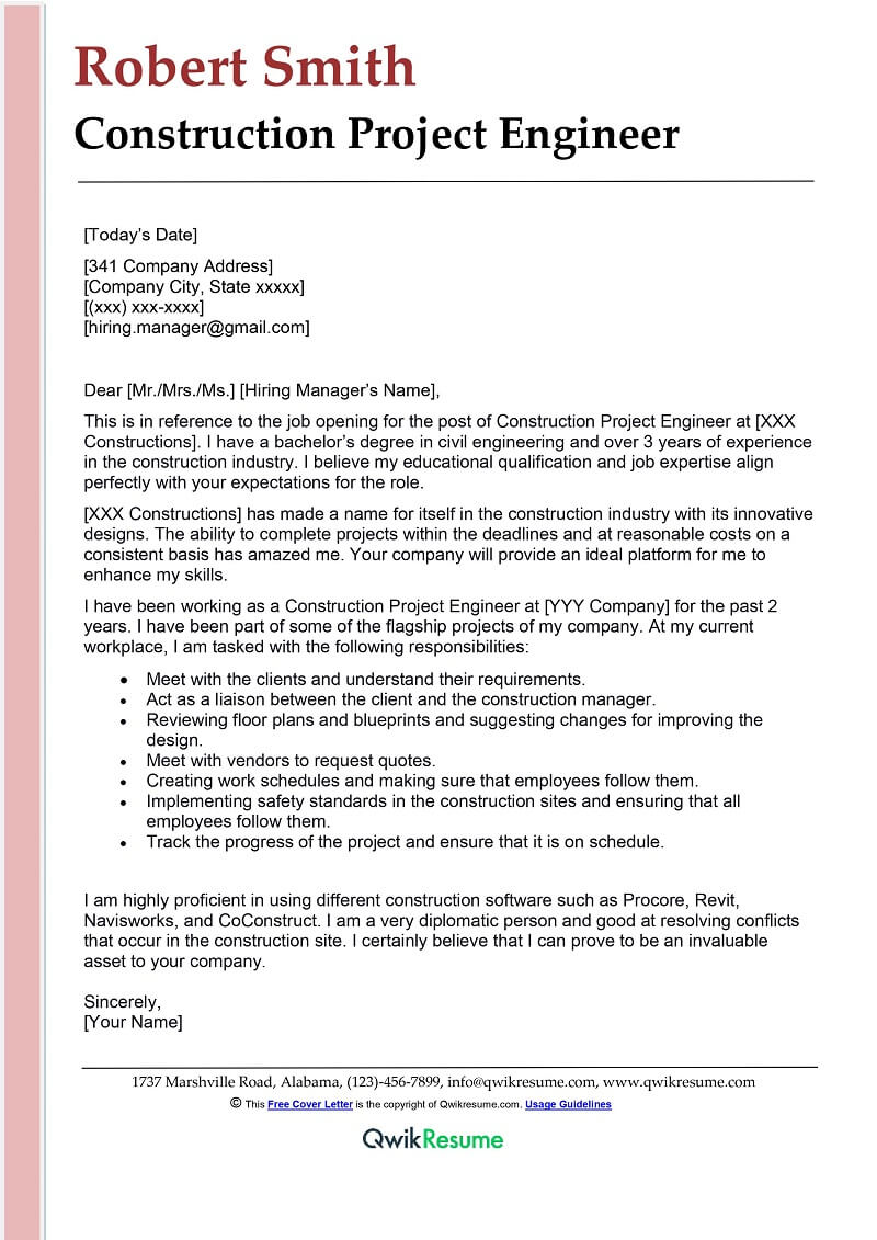 Project Management Recommendation Letter Template