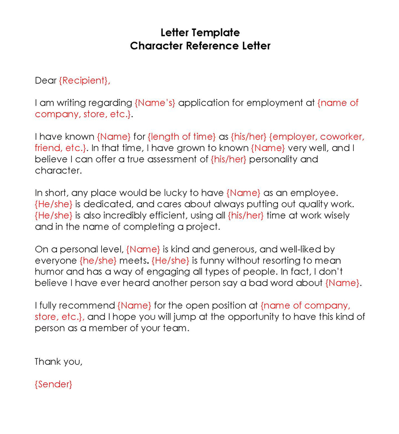 Recommendation Letter Template for Tenant From Friend