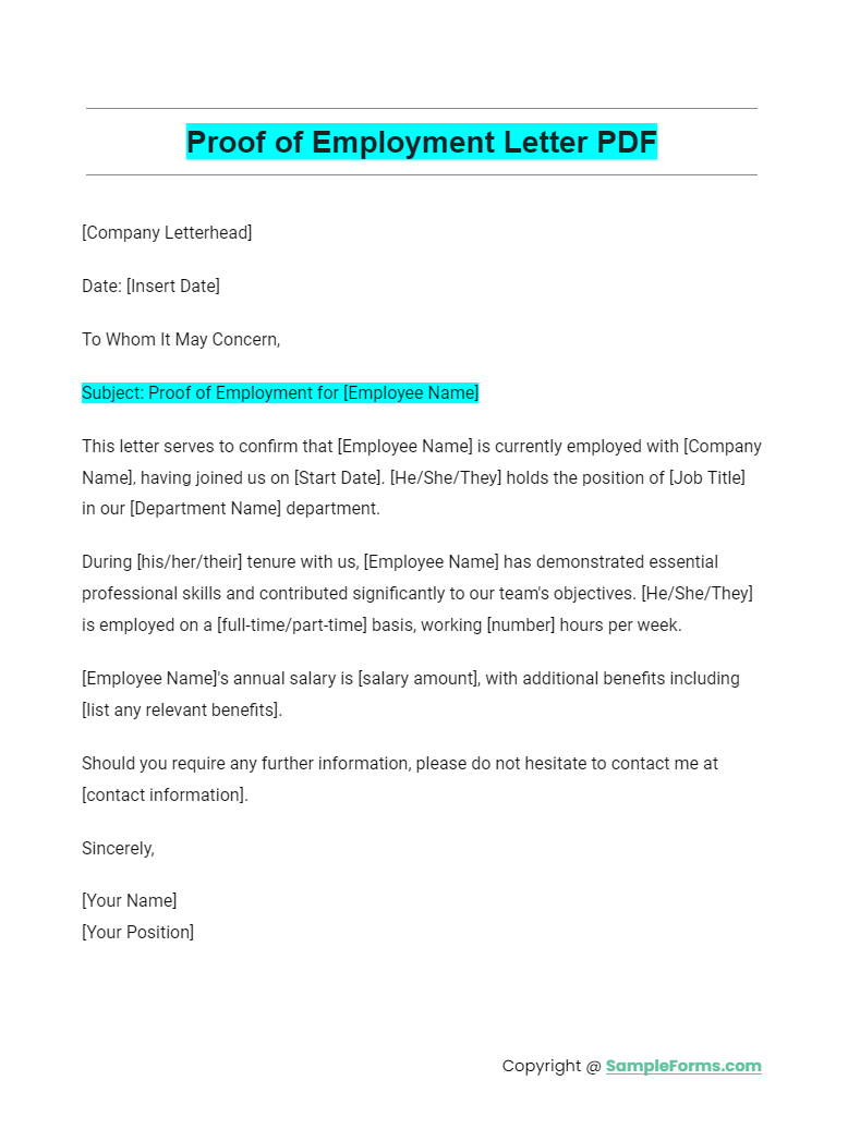 Recommendation Letter for Salary Increase Template