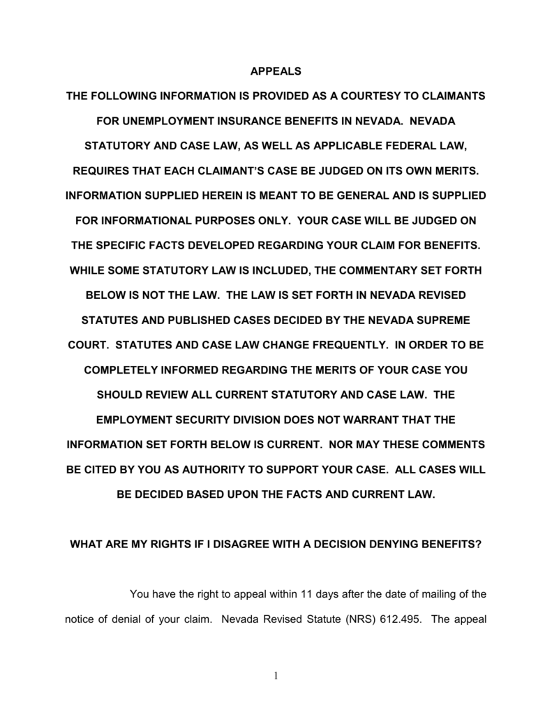 Unemployment Appeal Letter Template