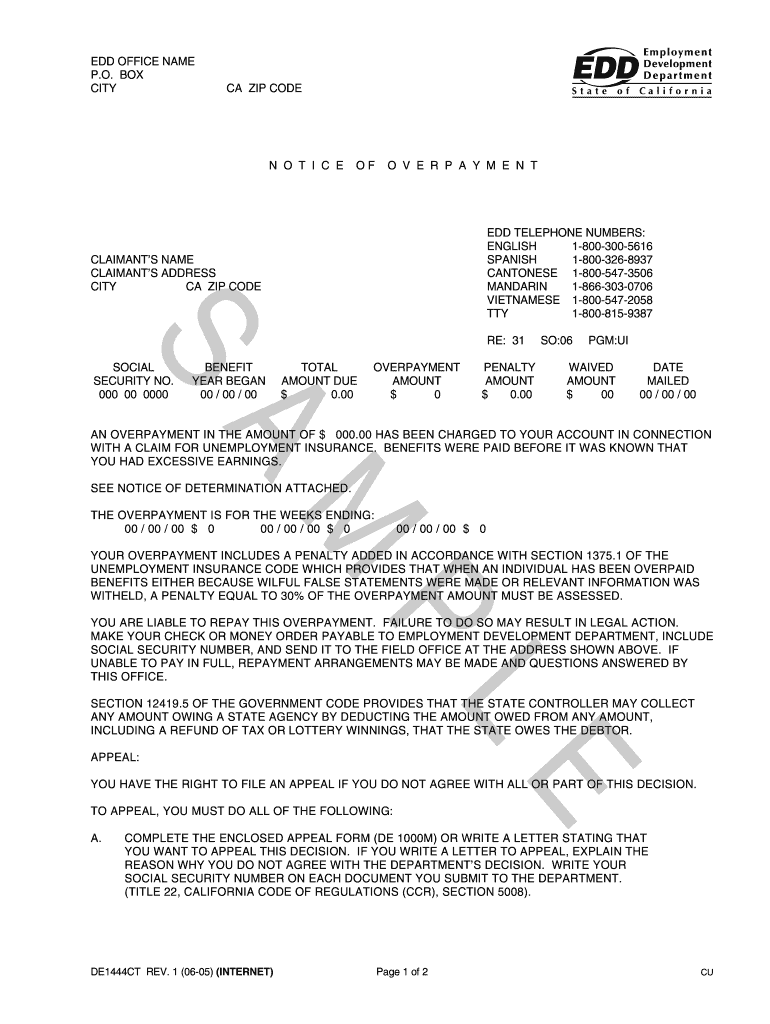 Unemployment Appeal Letter Template