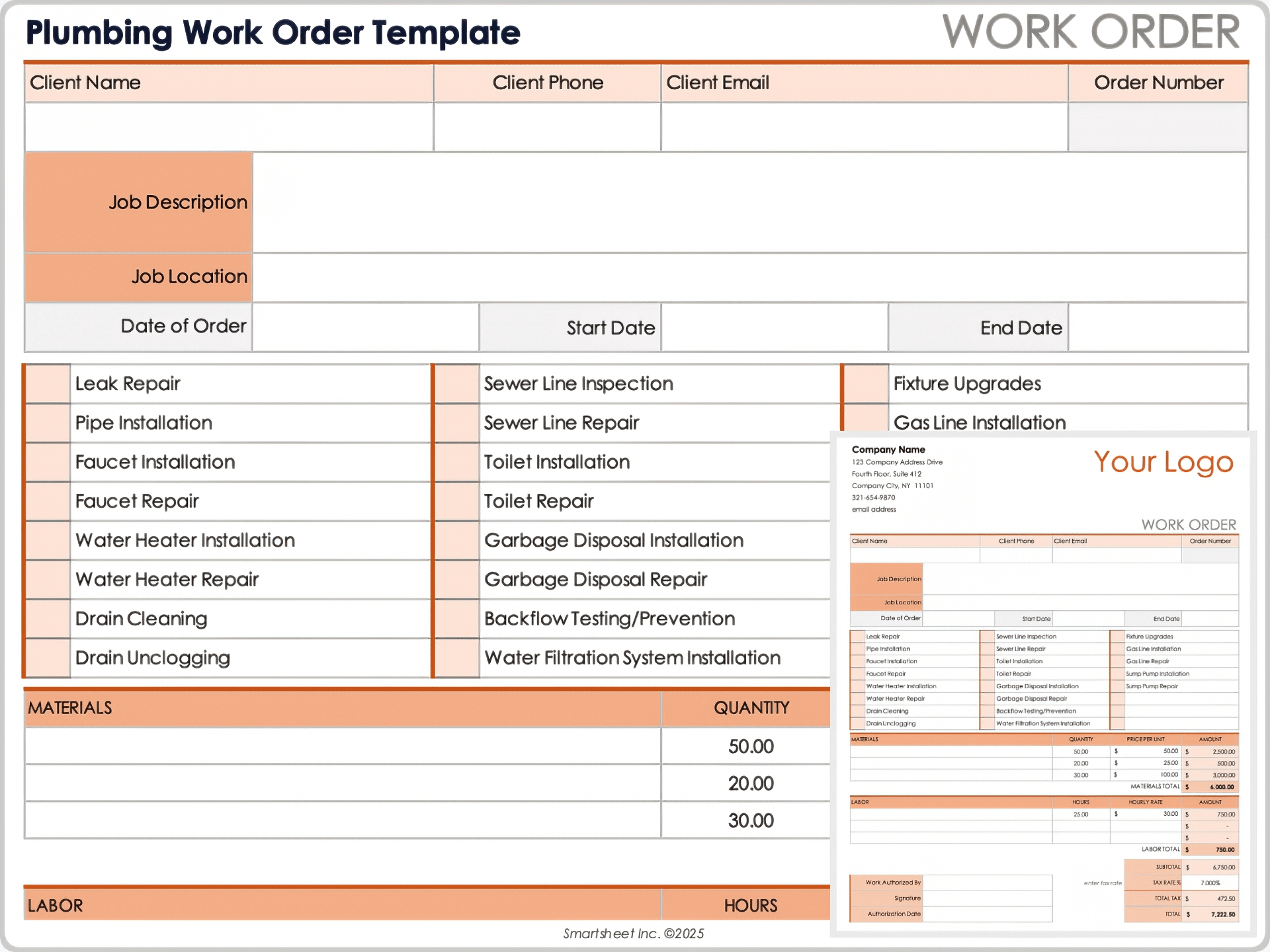 Work Order Template