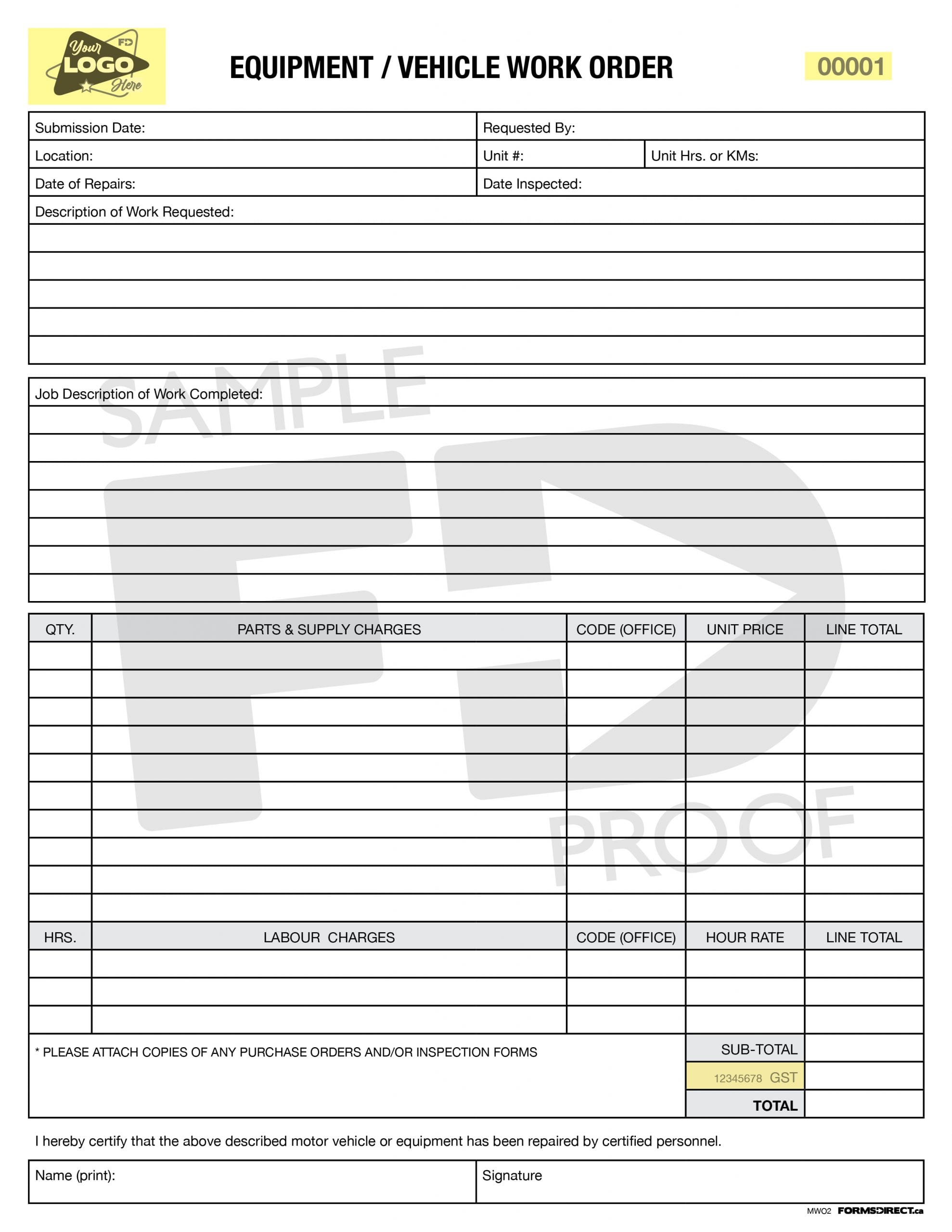 Work Order Template